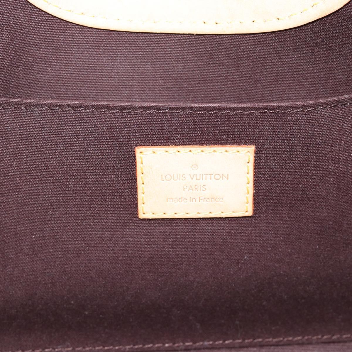 LOUIS VUITTON Vernis Roxbury Drive Hand Bag Amarante M91995 LV Auth 187998V