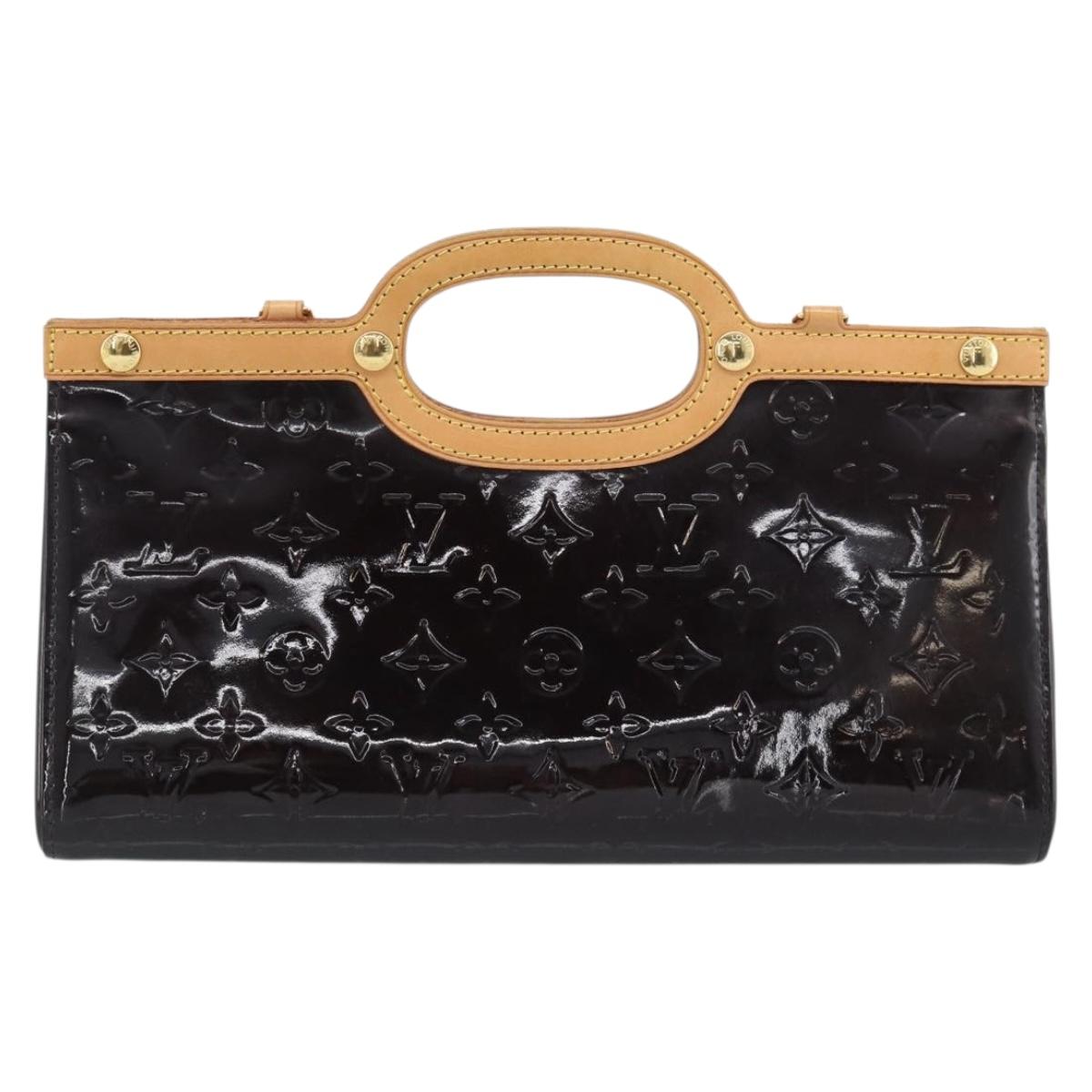 LOUIS VUITTON Vernis Roxbury Drive Hand Bag Amarante M91995 LV Auth 187998V