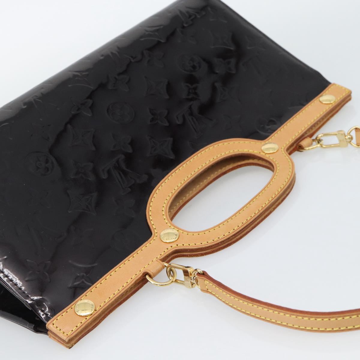 LOUIS VUITTON Vernis Roxbury Drive Hand Bag Amarante M91995 LV Auth 187998V