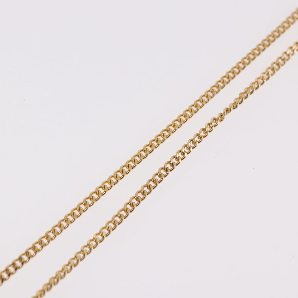 Christian Dior Necklace metal Gold Tone Auth 188025V