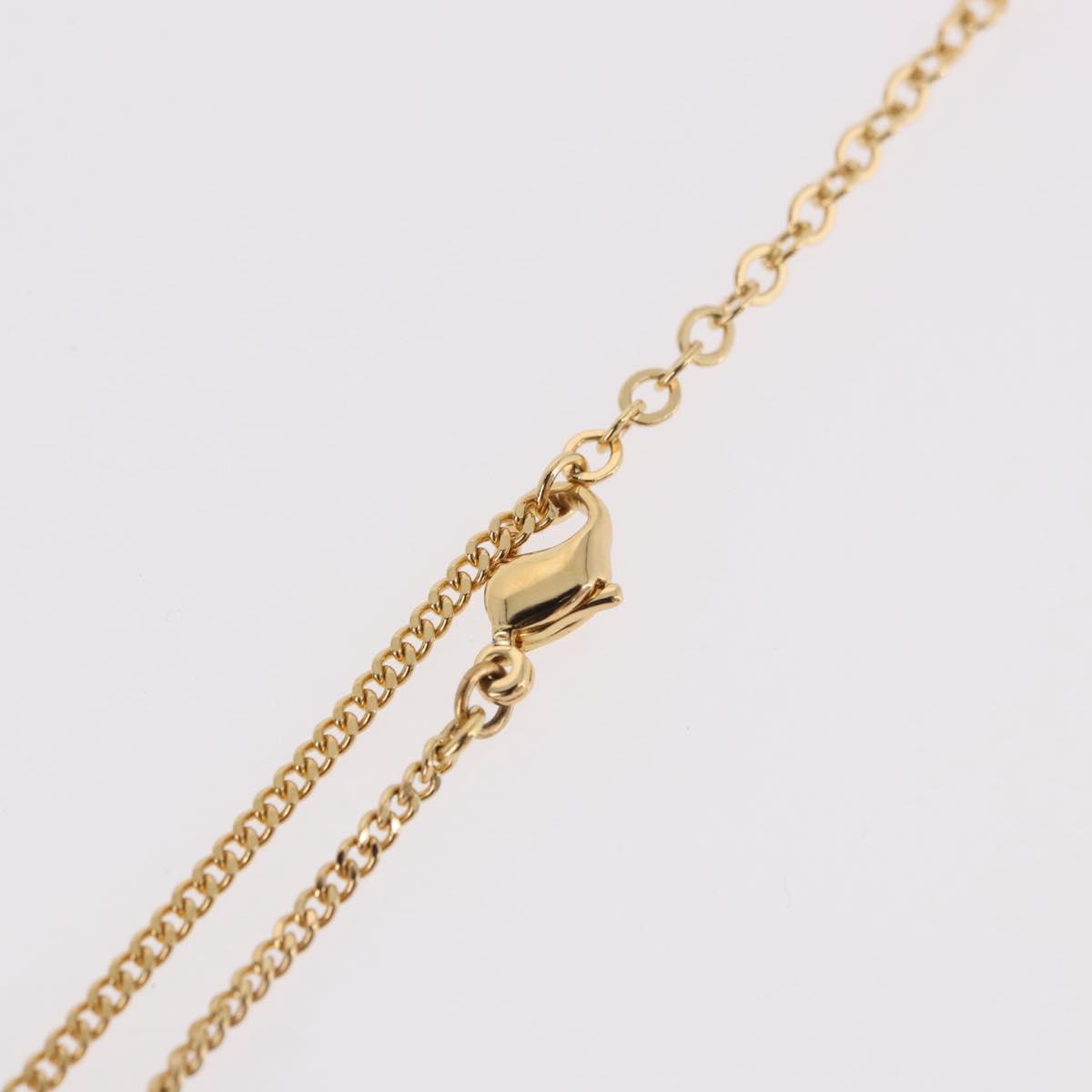 Christian Dior Necklace metal Gold Tone Auth 188025V