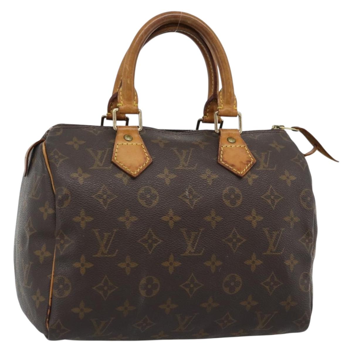 LOUIS VUITTON Monogram Speedy 25 Hand Bag M41528 LV Auth 188040A