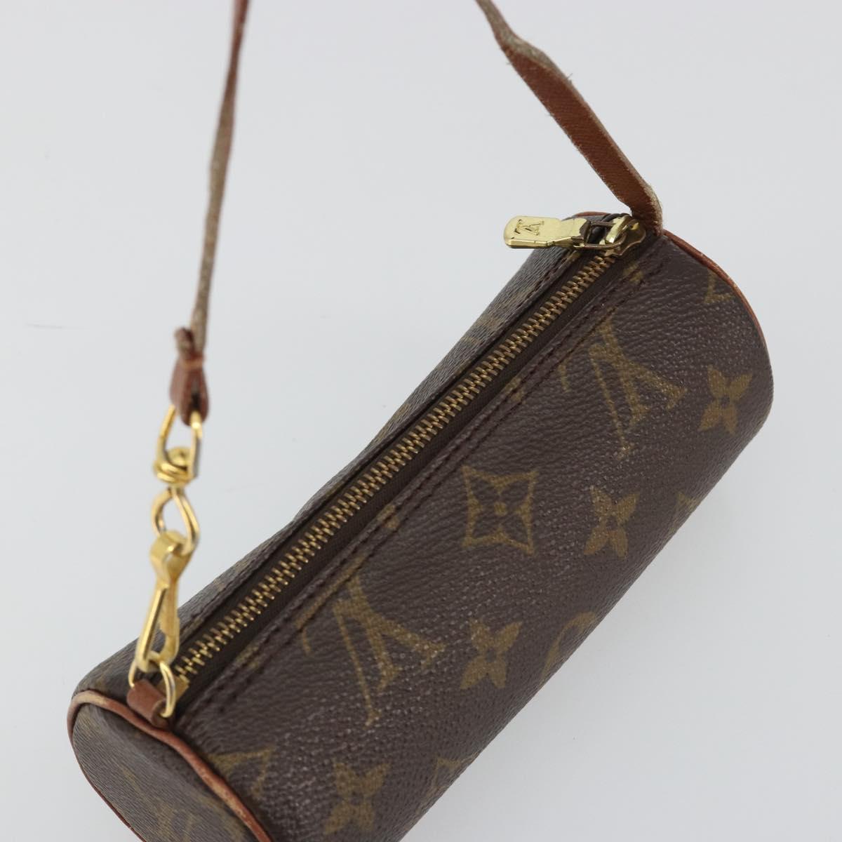 LOUIS VUITTON Monogram Papillon Pouch LV Auth 188044