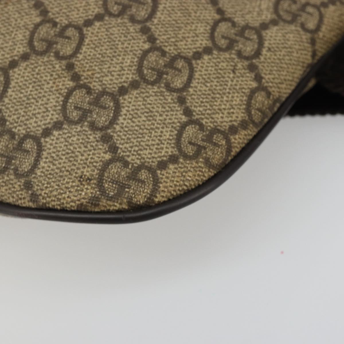 GUCCI GG Supreme Body Bag Body Bag PVC Beige 233269 Auth 188048A