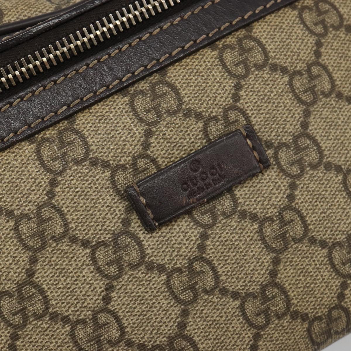 GUCCI GG Supreme Body Bag Body Bag PVC Beige 233269 Auth 188048A