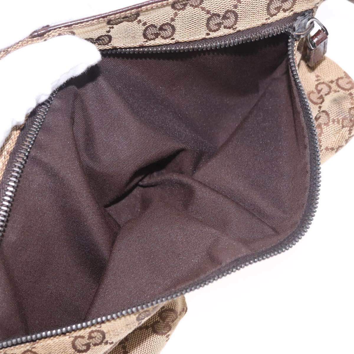GUCCI GG Canvas Waist bag Beige 28566 Auth 188050