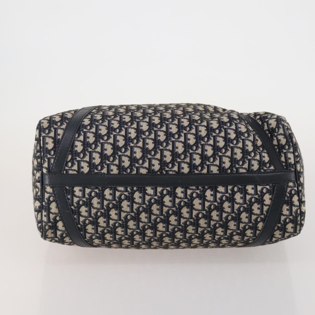 Christian Dior Trotter Canvas Boston Bag Navy Auth 188054