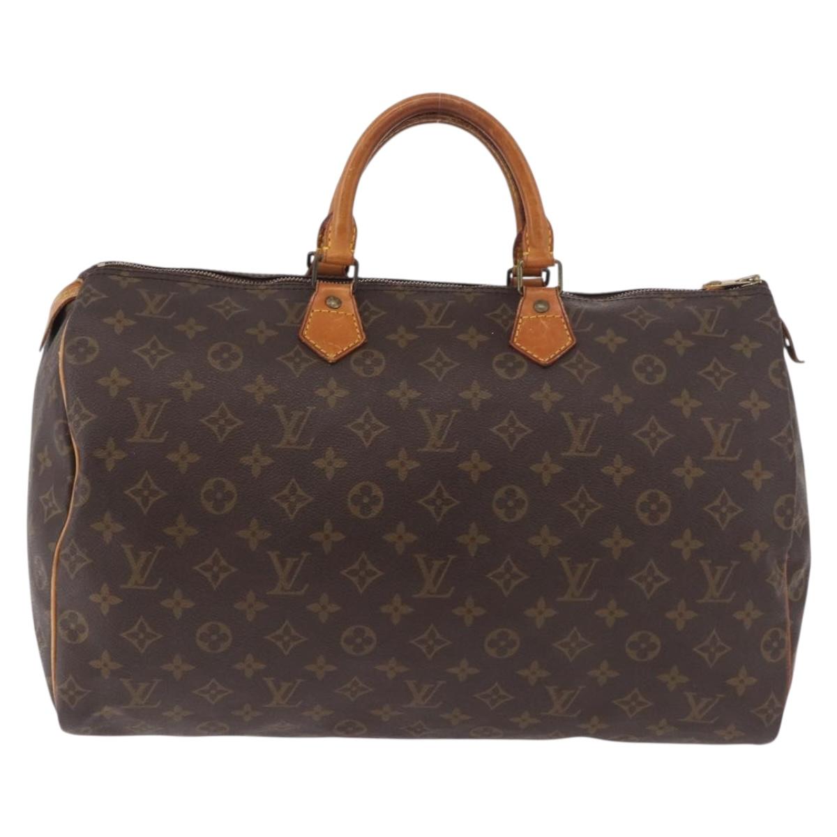 LOUIS VUITTON Monogram Speedy 40 Hand Bag M41522 LV Auth 188058