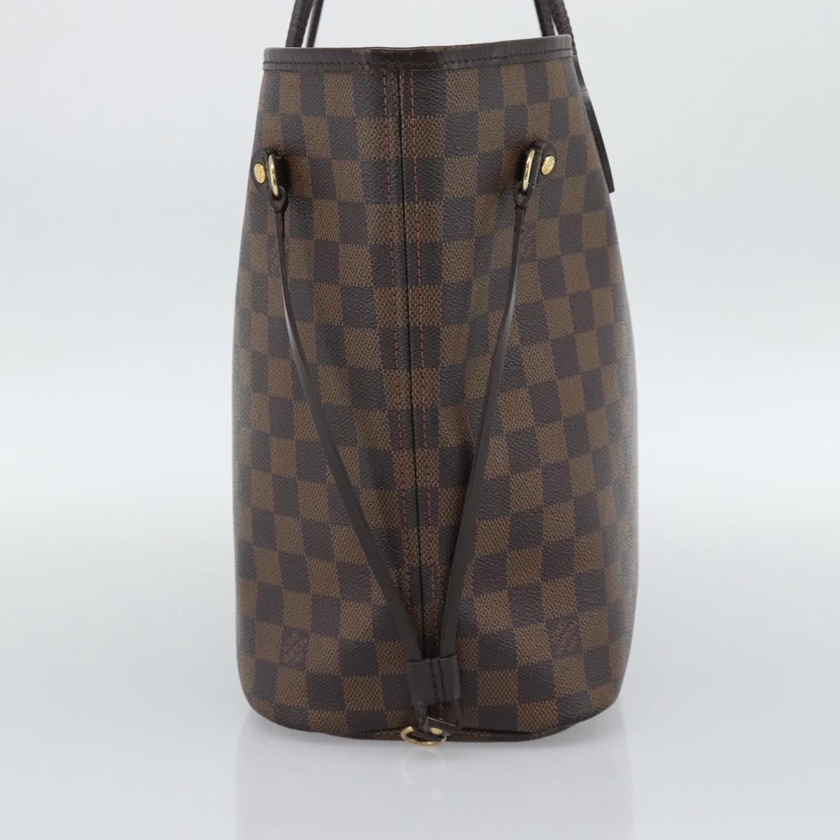 LOUIS VUITTON Damier Ebene Neverfull MM Tote Bag N51105 LV Auth 188063A