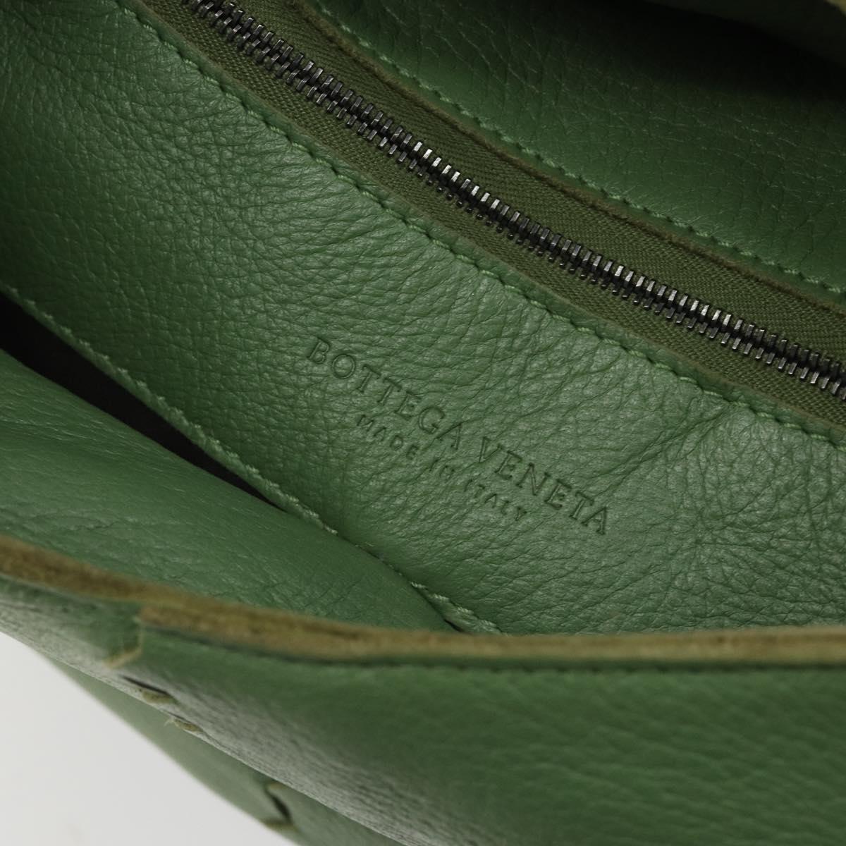 BOTTEGA VENETA INTRECCIATO Hobo Shoulder Bag Leather Green Auth 188069A