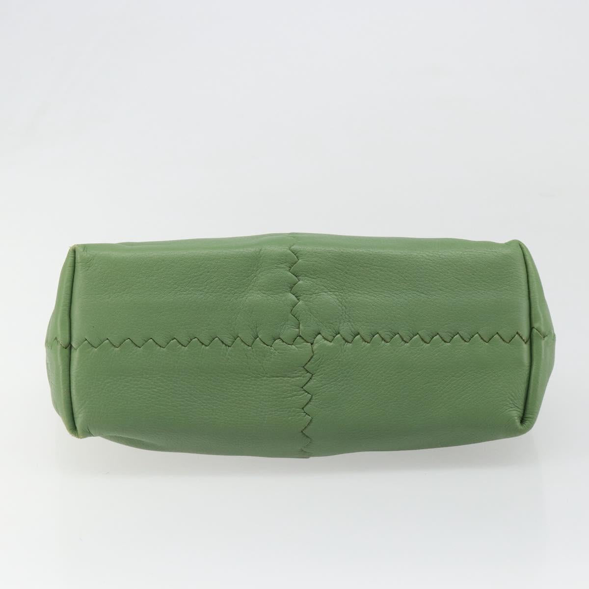 BOTTEGA VENETA INTRECCIATO Hobo Shoulder Bag Leather Green Auth 188069A