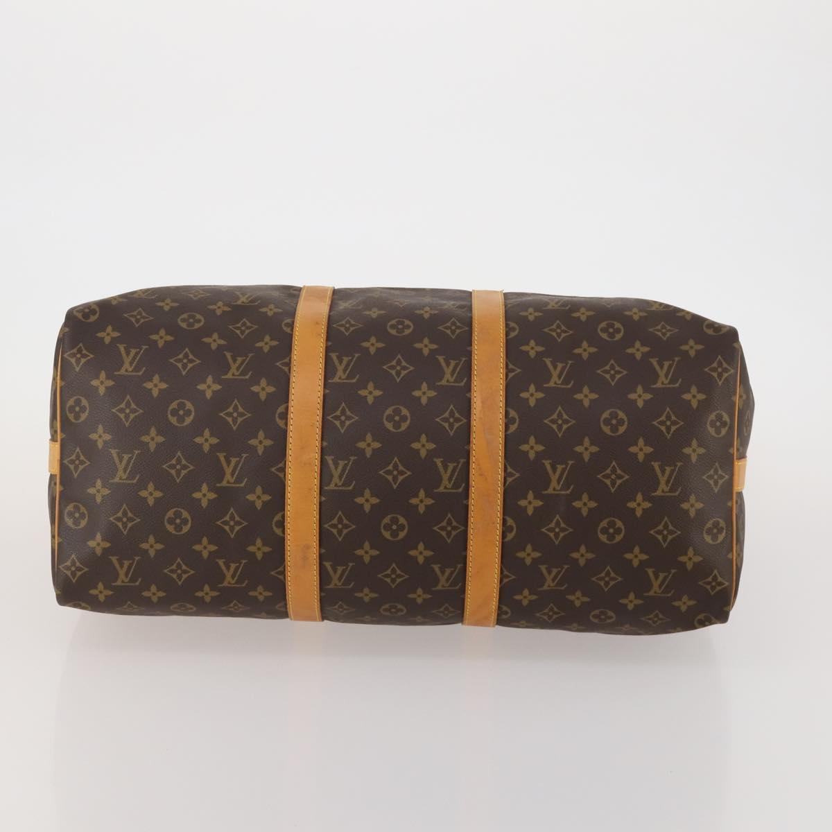LOUIS VUITTON Monogram Keepall Bandouliere 50 Boston Bag M41416 Auth 188072SAV