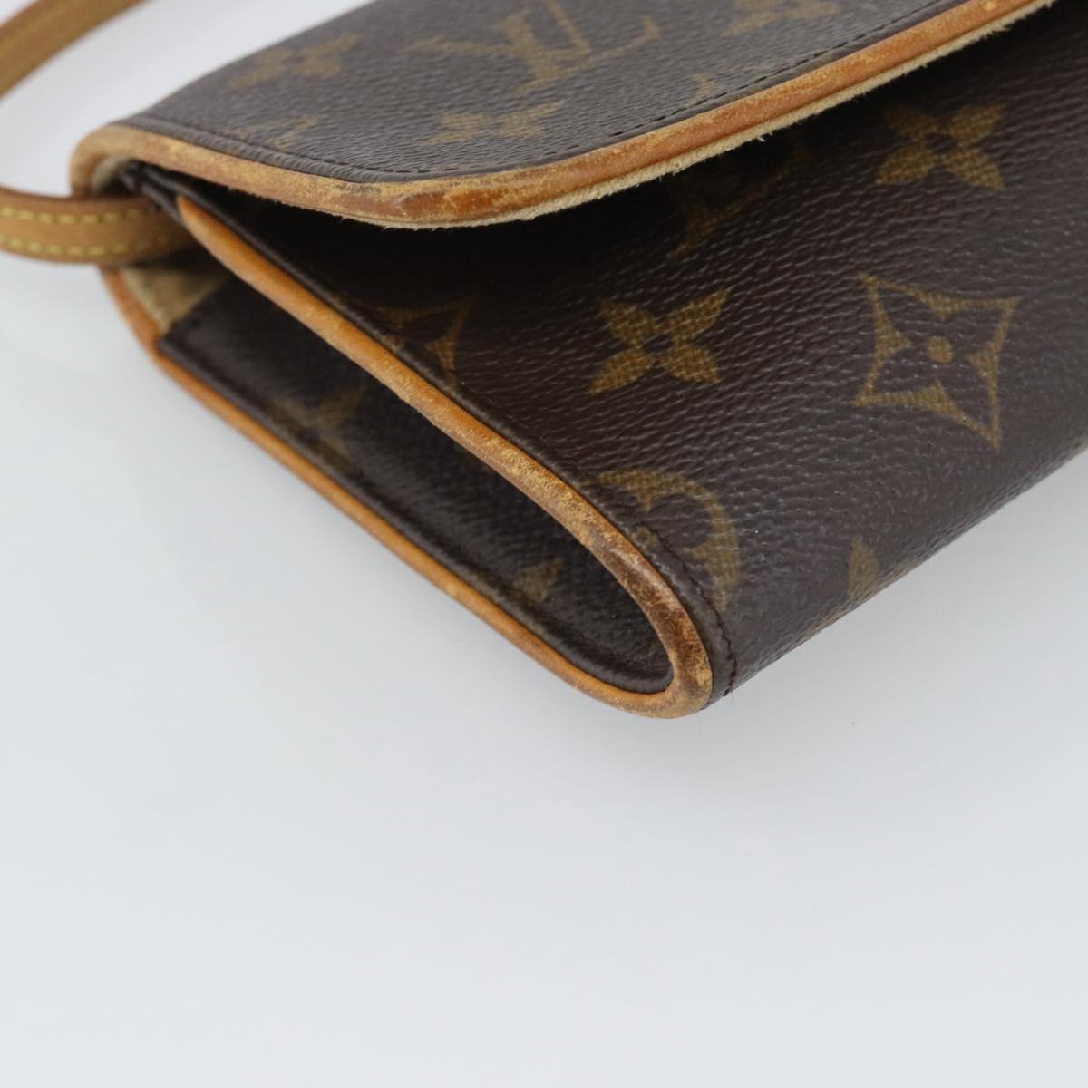 LOUIS VUITTON Monogram Pochette Twin GM Shoulder Bag M51852 LV Auth 188073