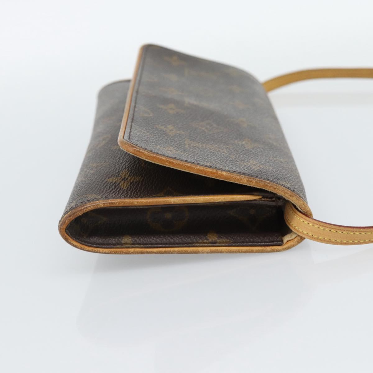 LOUIS VUITTON Monogram Pochette Twin GM Shoulder Bag M51852 LV Auth 188073