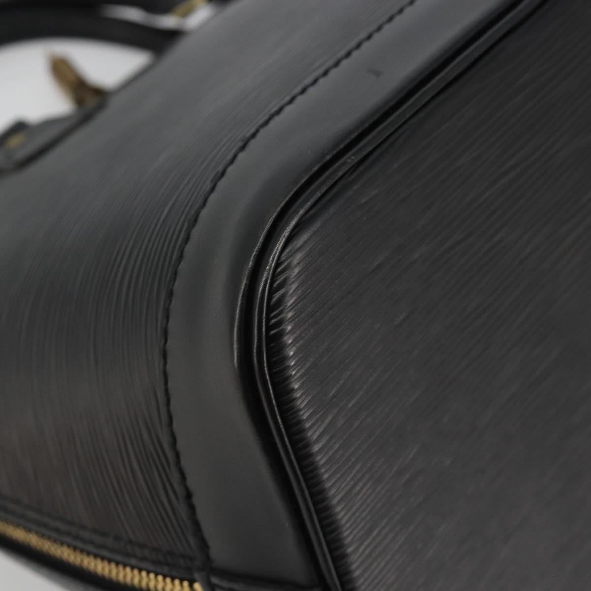 LOUIS VUITTON Epi Alma Hand Bag Noir Black M52142 LV Auth 188076V