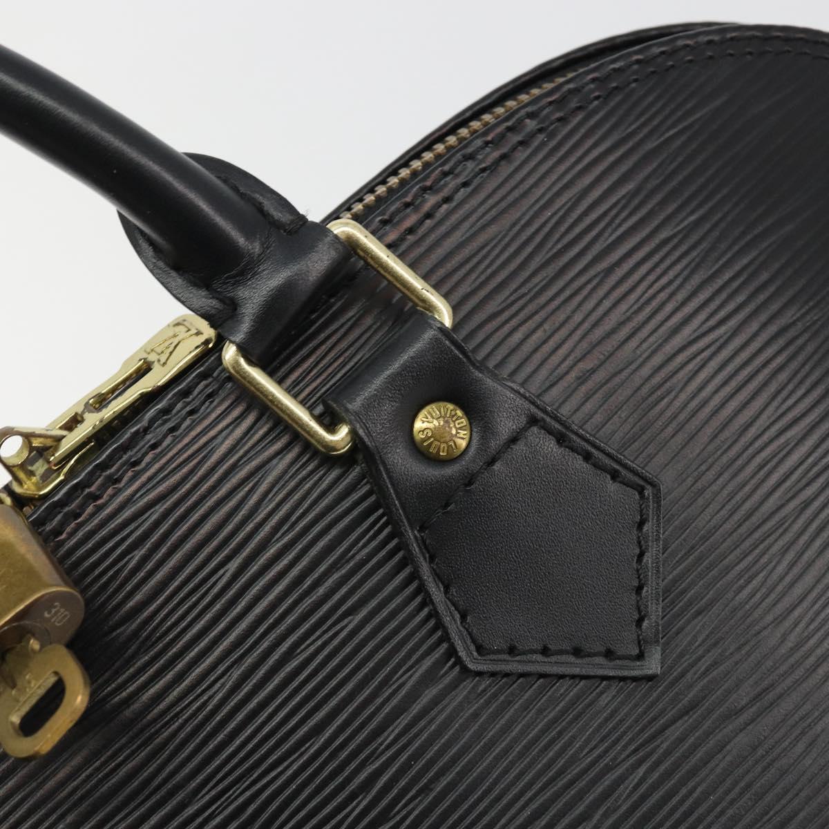 LOUIS VUITTON Epi Alma Hand Bag Noir Black M52142 LV Auth 188076V