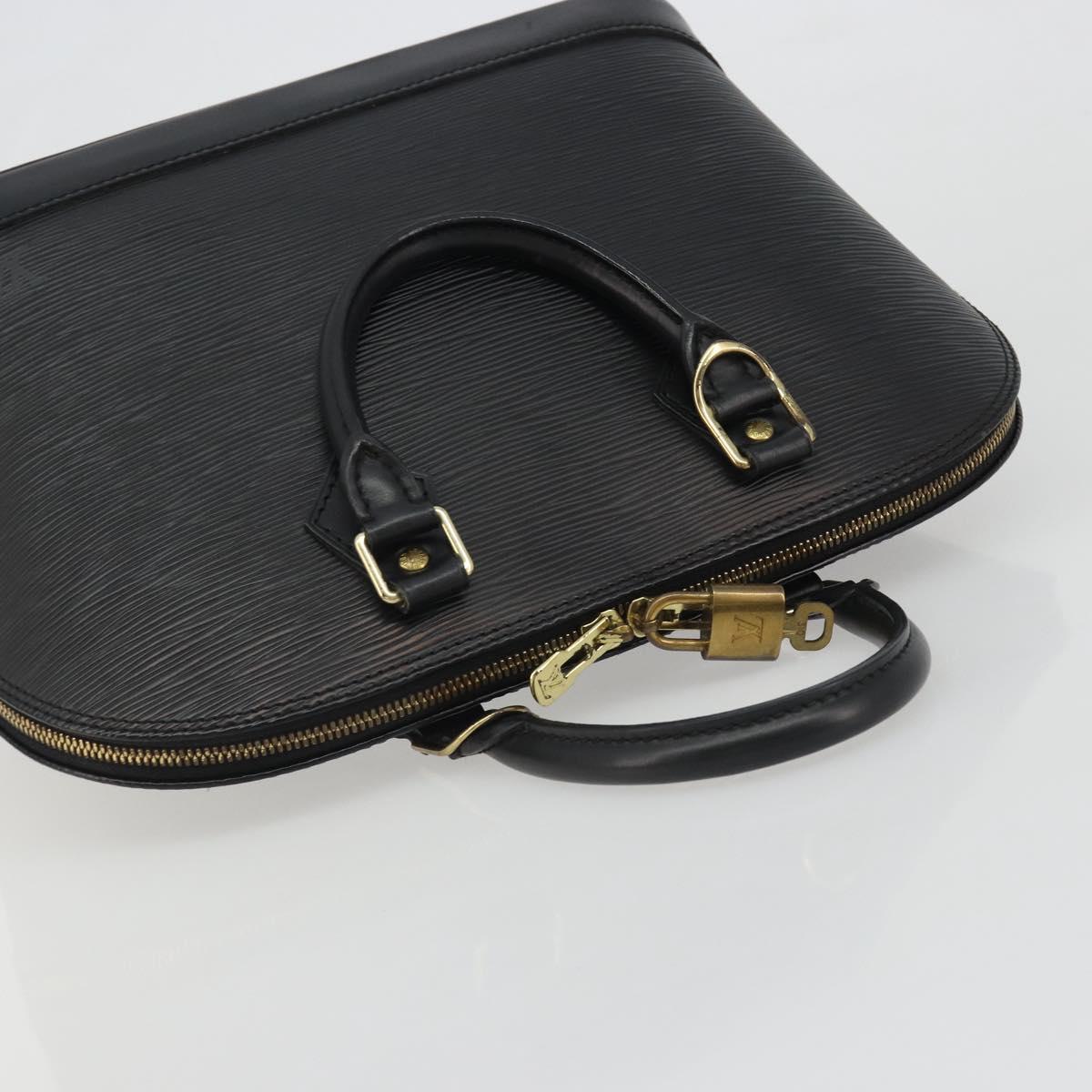 LOUIS VUITTON Epi Alma Hand Bag Noir Black M52142 LV Auth 188076V