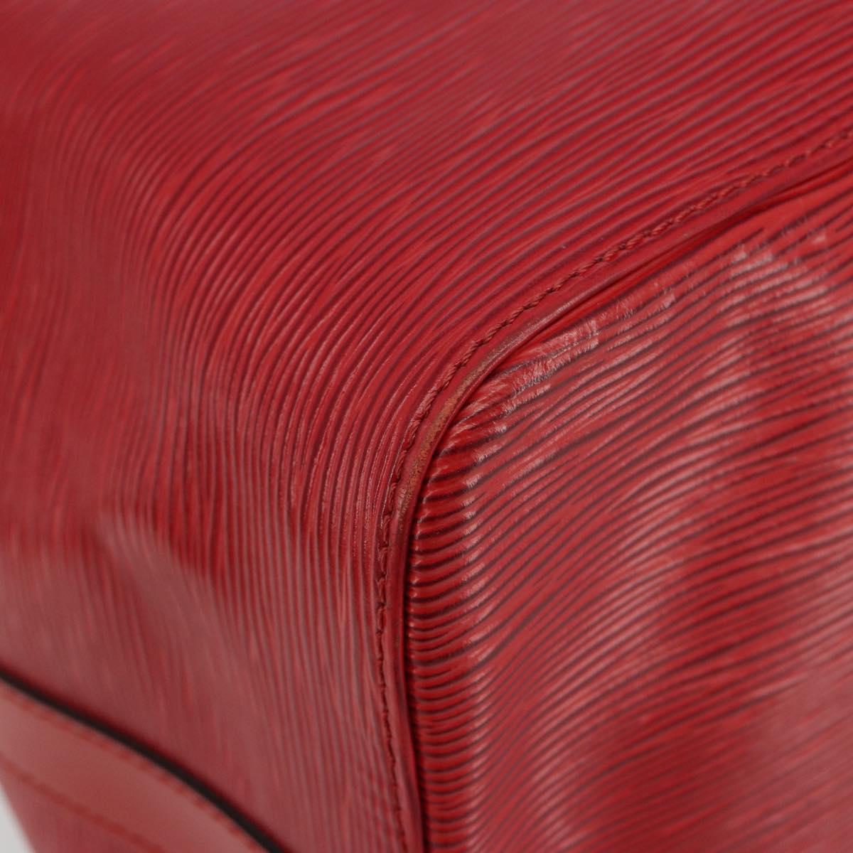 LOUIS VUITTON Epi Petit Noe Shoulder Bag Red M44107 LV Auth 188077V