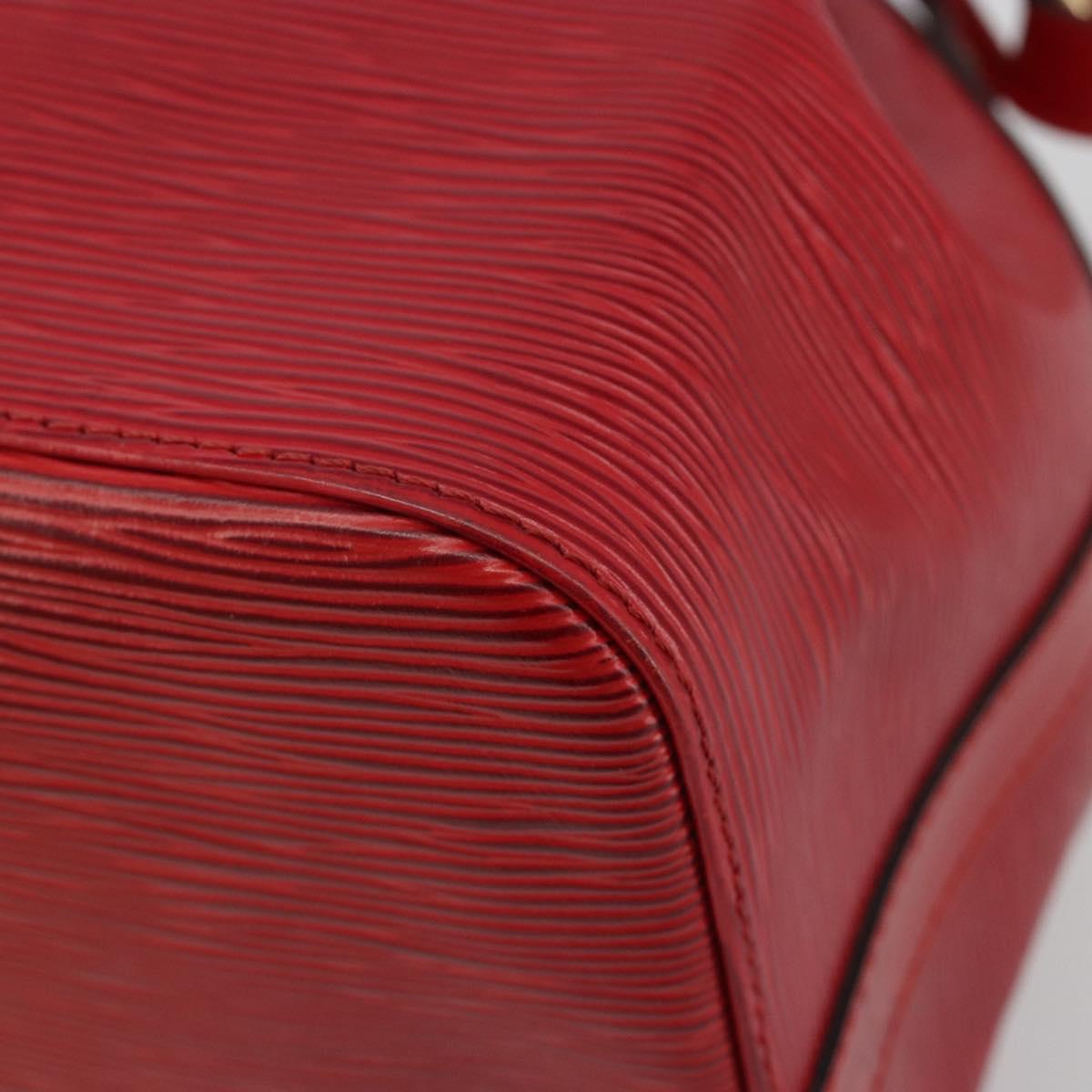LOUIS VUITTON Epi Petit Noe Shoulder Bag Red M44107 LV Auth 188077V