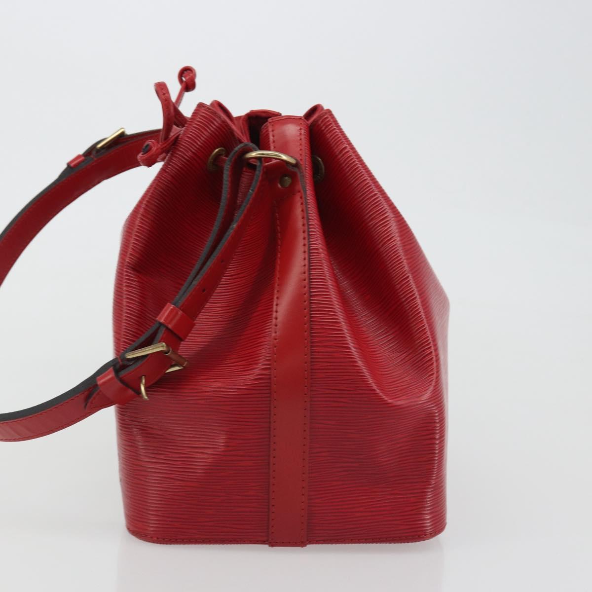 LOUIS VUITTON Epi Petit Noe Shoulder Bag Red M44107 LV Auth 188077V