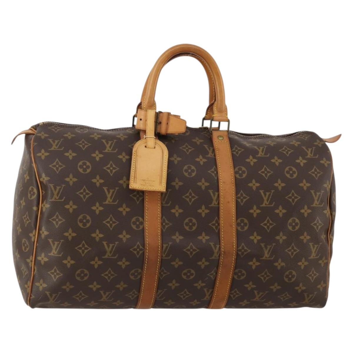 LOUIS VUITTON Monogram Keepall 45 Boston Bag M41428 LV Auth 188078