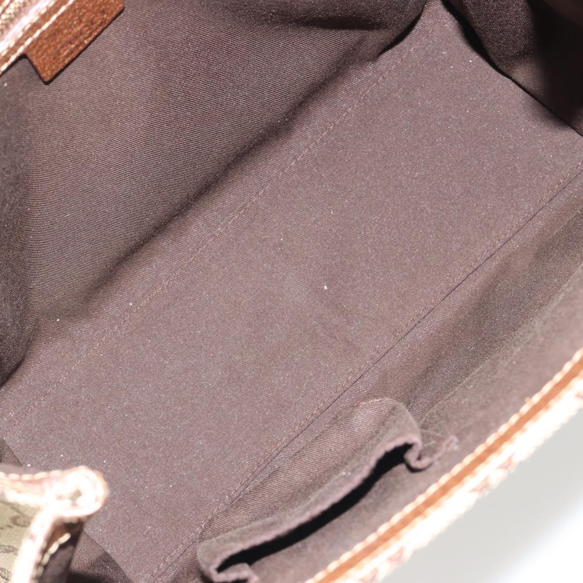 GUCCI GG Canvas Hand Bag Beige 120895 Auth 188081A