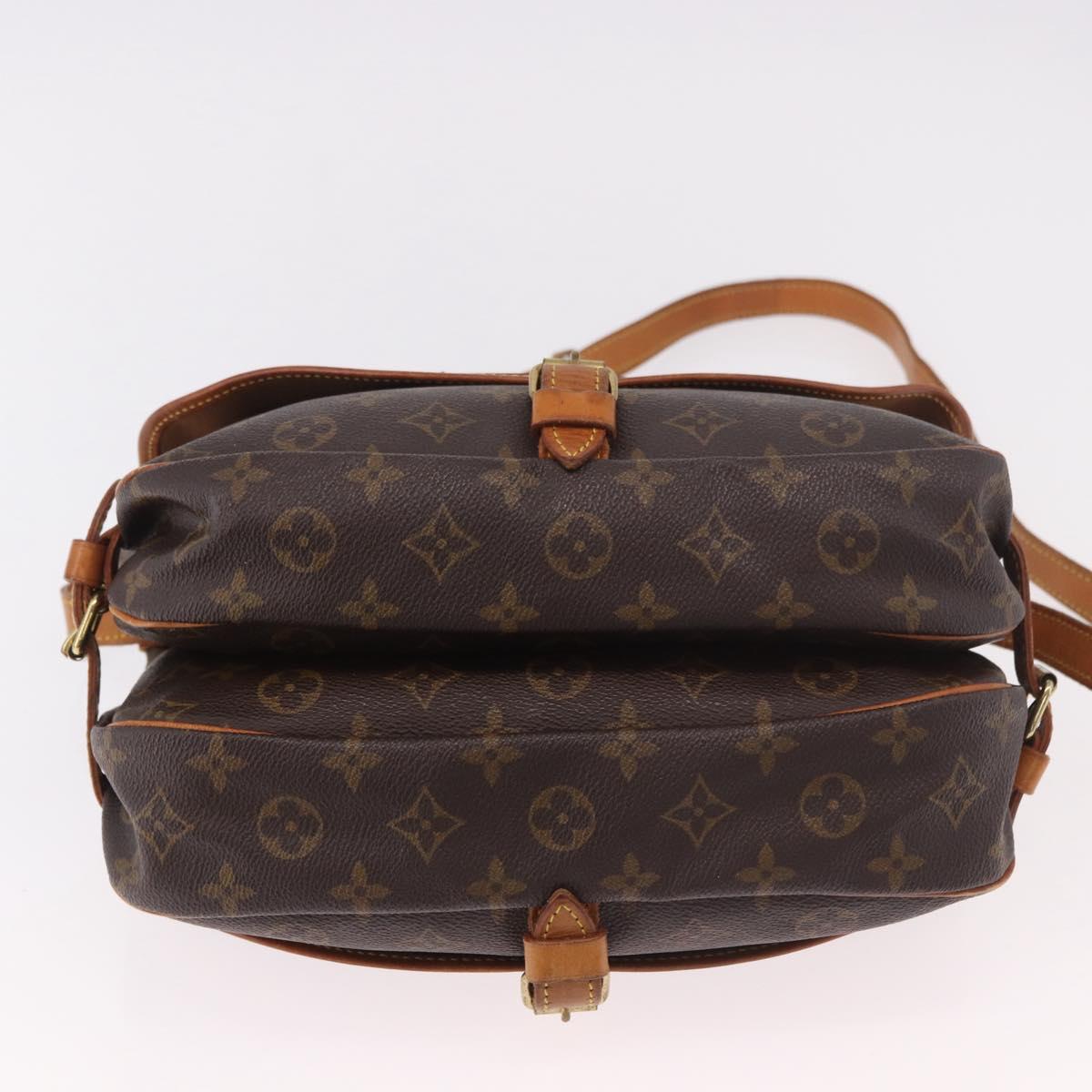LOUIS VUITTON Monogram Saumur 30 Shoulder Bag M42256 LV Auth 188083A