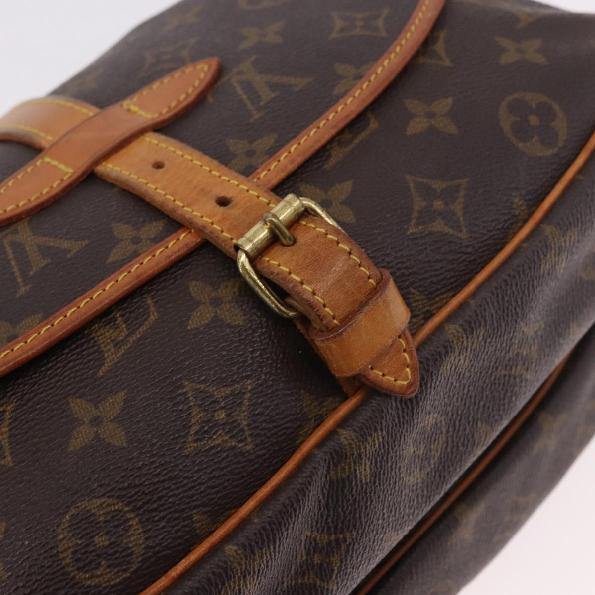 LOUIS VUITTON Monogram Saumur 30 Shoulder Bag M42256 LV Auth 188083A