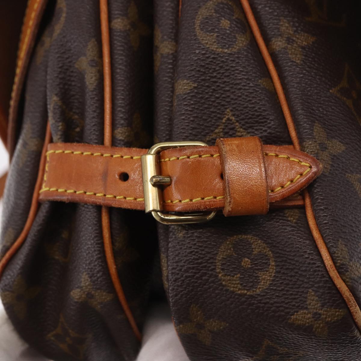LOUIS VUITTON Monogram Saumur 30 Shoulder Bag M42256 LV Auth 188083A