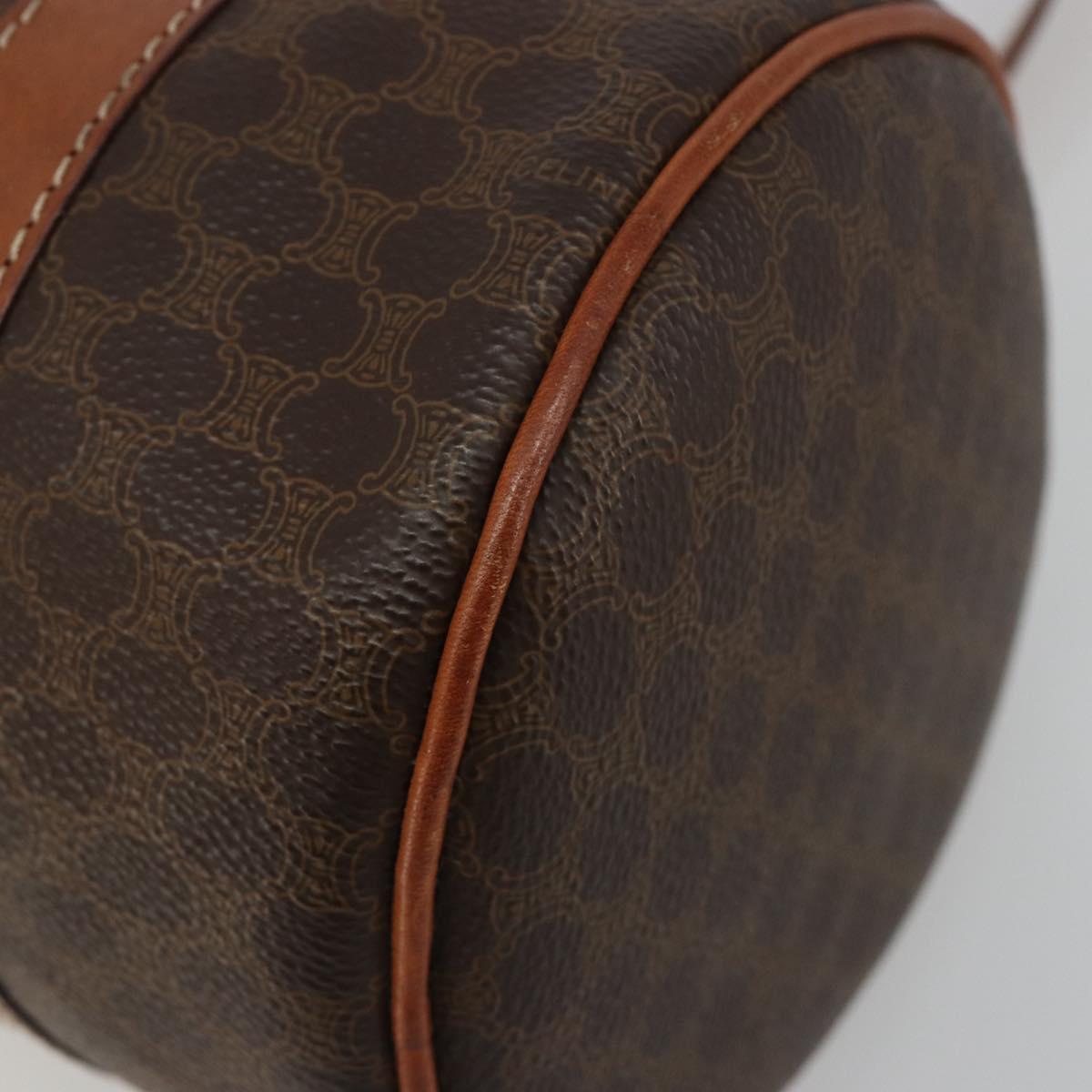 CELINE Macadam Canvas Hand Bag Brown Auth 188087A