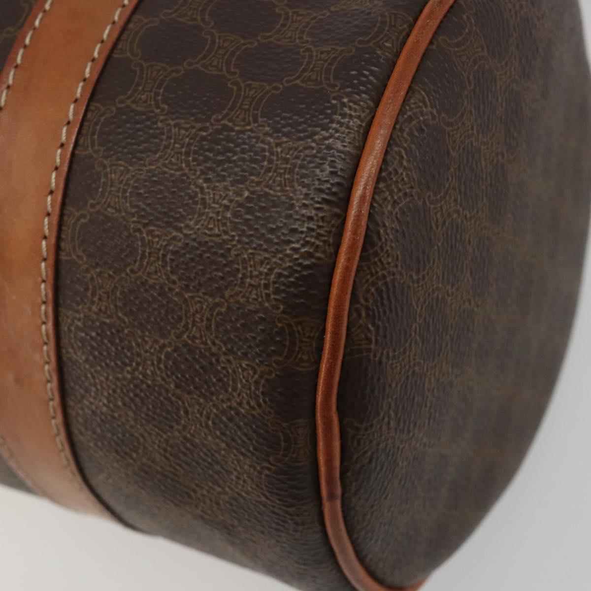 CELINE Macadam Canvas Hand Bag Brown Auth 188087A