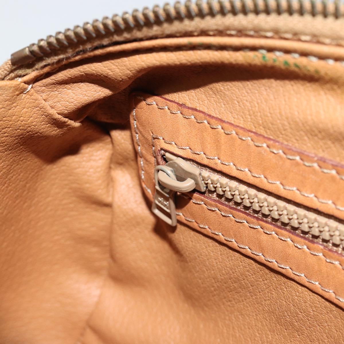 CELINE Macadam Canvas Hand Bag Brown Auth 188087A
