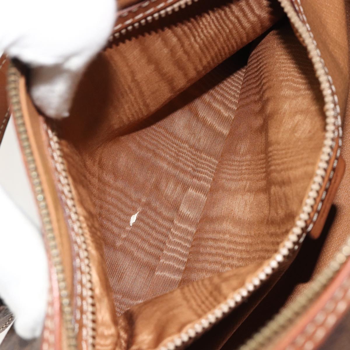 CELINE Macadam Canvas Hand Bag Brown Auth 188087A