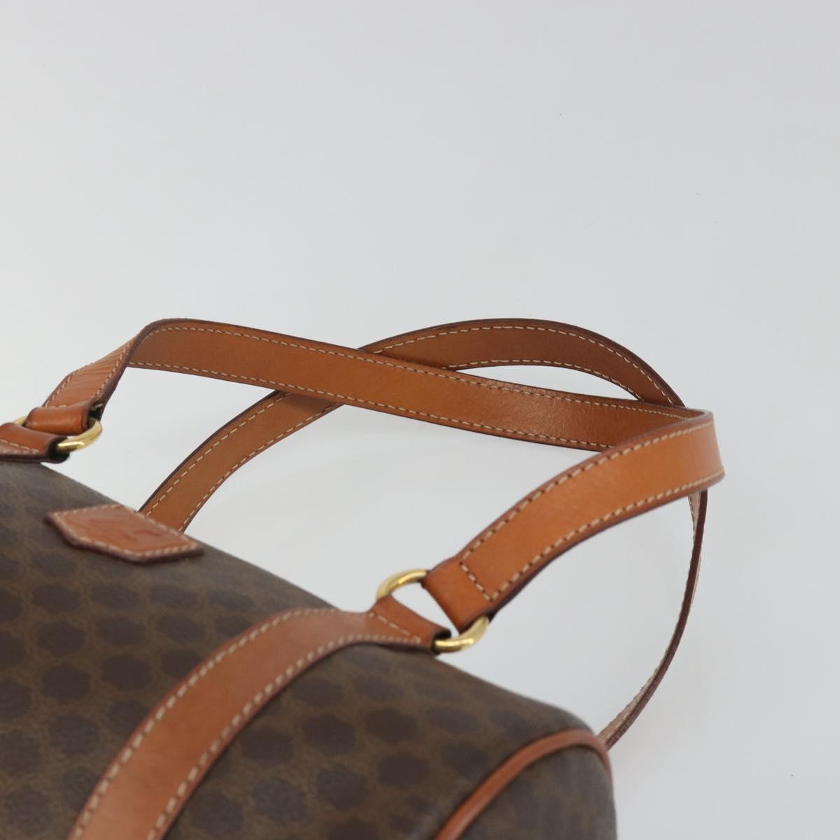 CELINE Macadam Canvas Hand Bag Brown Auth 188087A
