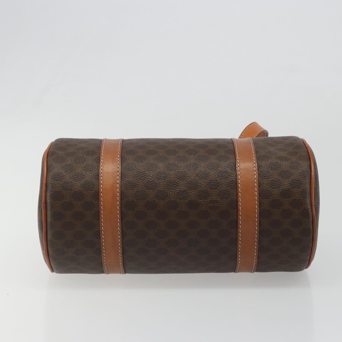 CELINE Macadam Canvas Hand Bag Brown Auth 188087A