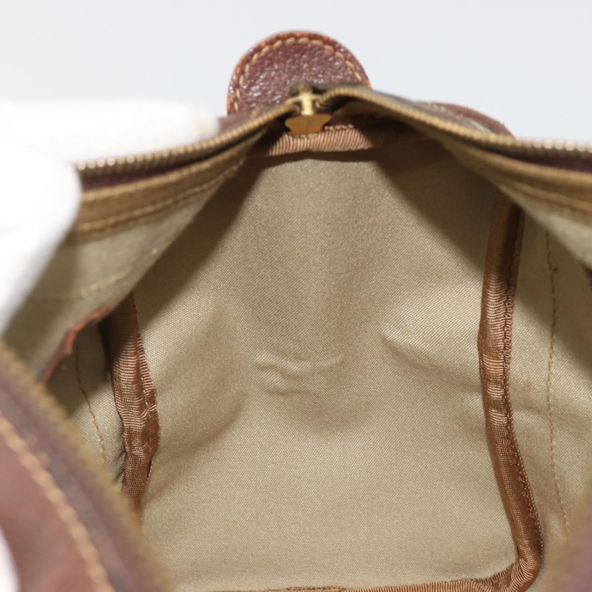 GUCCI GG Supreme Boston Bag PVC Beige Auth 188090