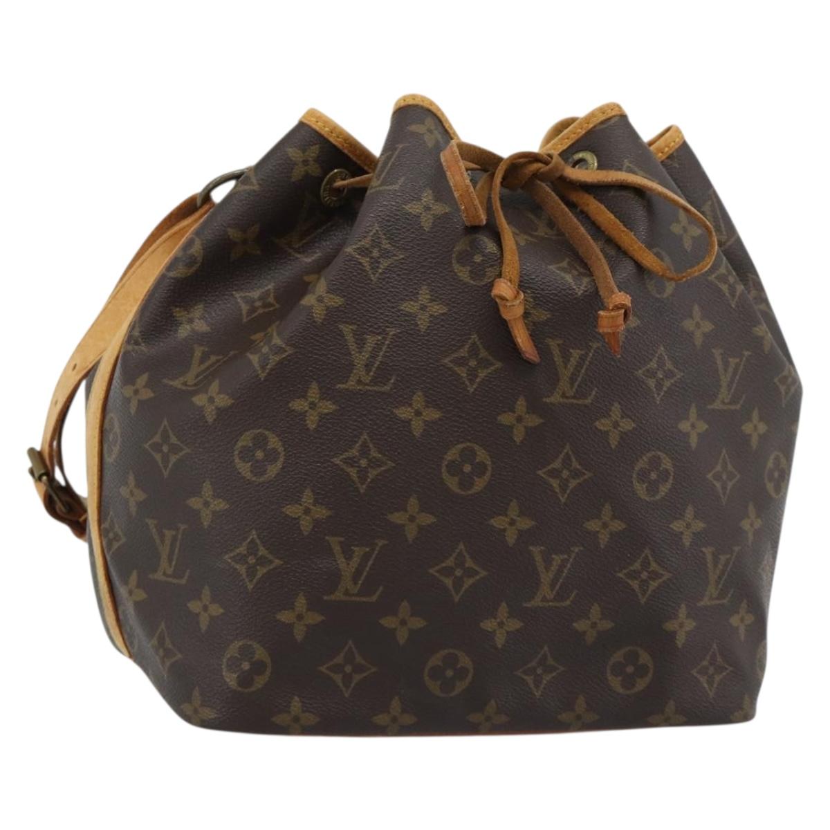 LOUIS VUITTON Monogram Petit Noe Shoulder Bag M42226 LV Auth 188092
