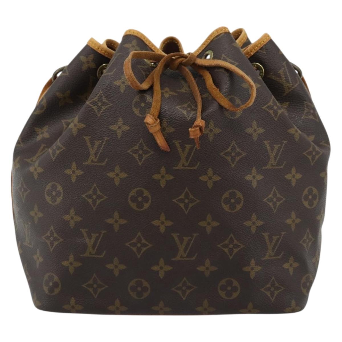 LOUIS VUITTON Monogram Petit Noe Shoulder Bag M42226 LV Auth 188092