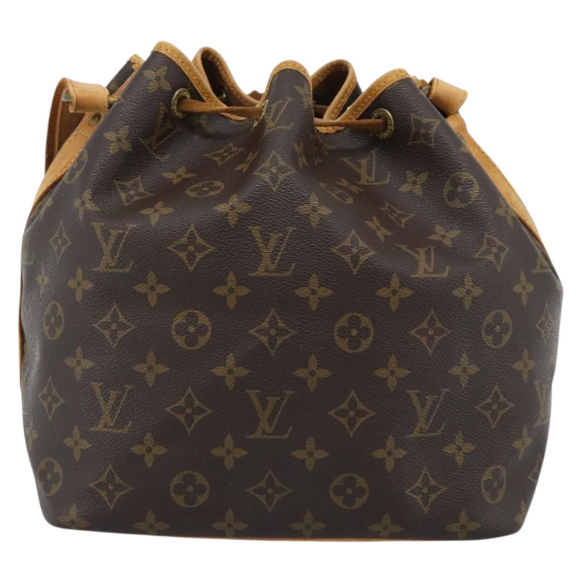 LOUIS VUITTON Monogram Petit Noe Shoulder Bag M42226 LV Auth 188092