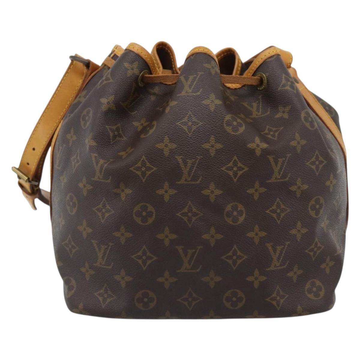 LOUIS VUITTON Monogram Petit Noe Shoulder Bag M42226 LV Auth 188093V