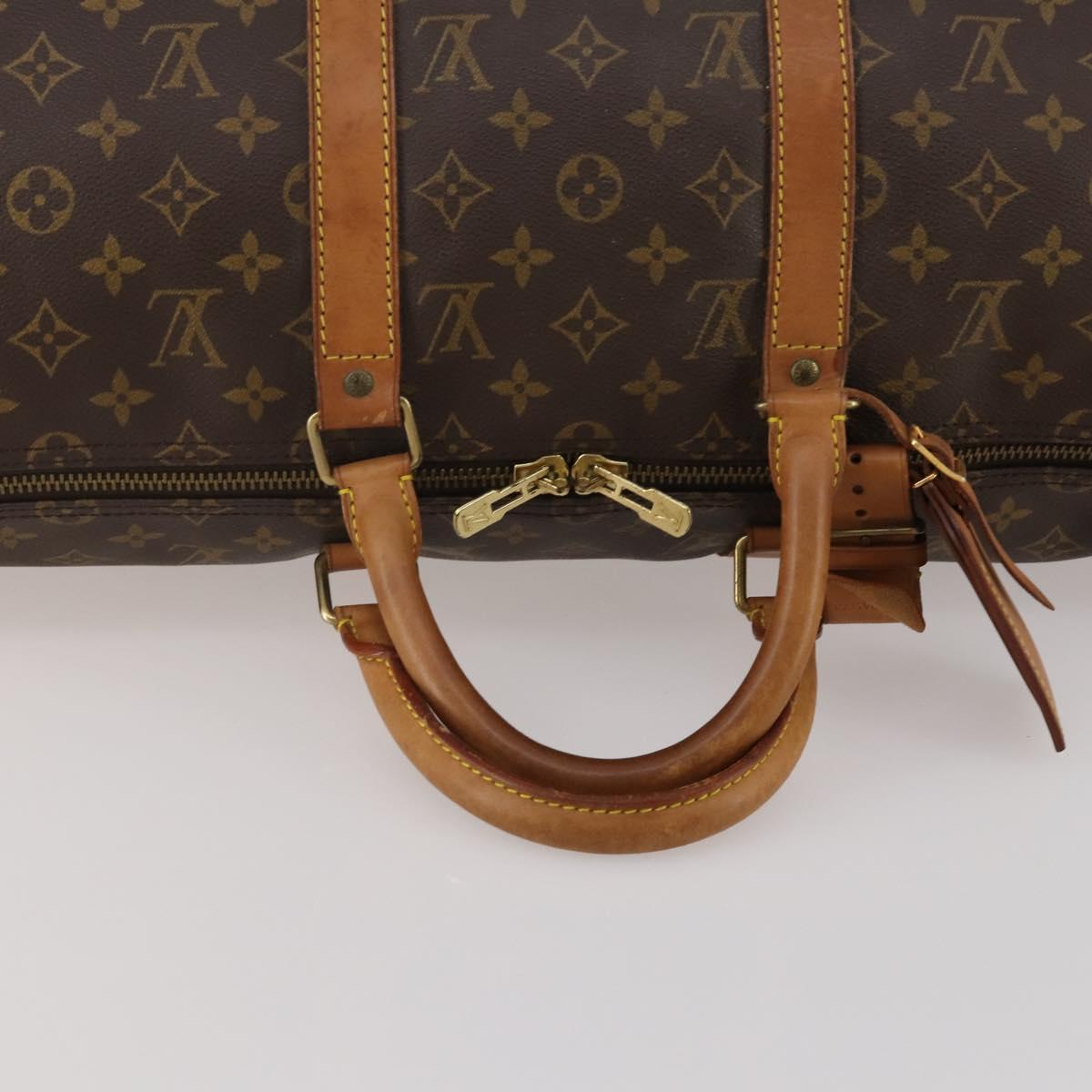LOUIS VUITTON Monogram Keepall 50 Boston Bag M41426 LV Auth 188095