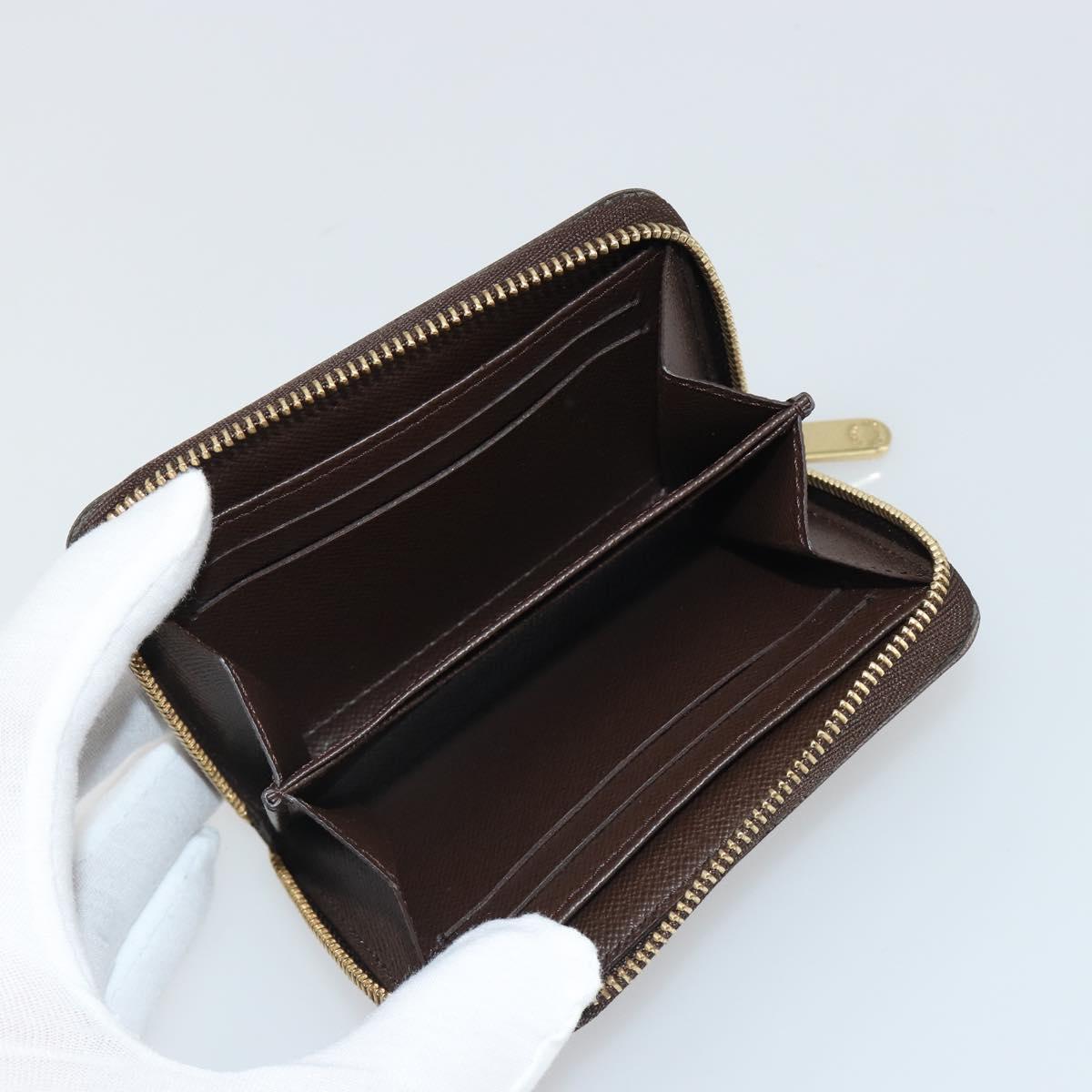 LOUIS VUITTON Damier Ebene Zippy Coin Purse N63070 LV Auth 188104M