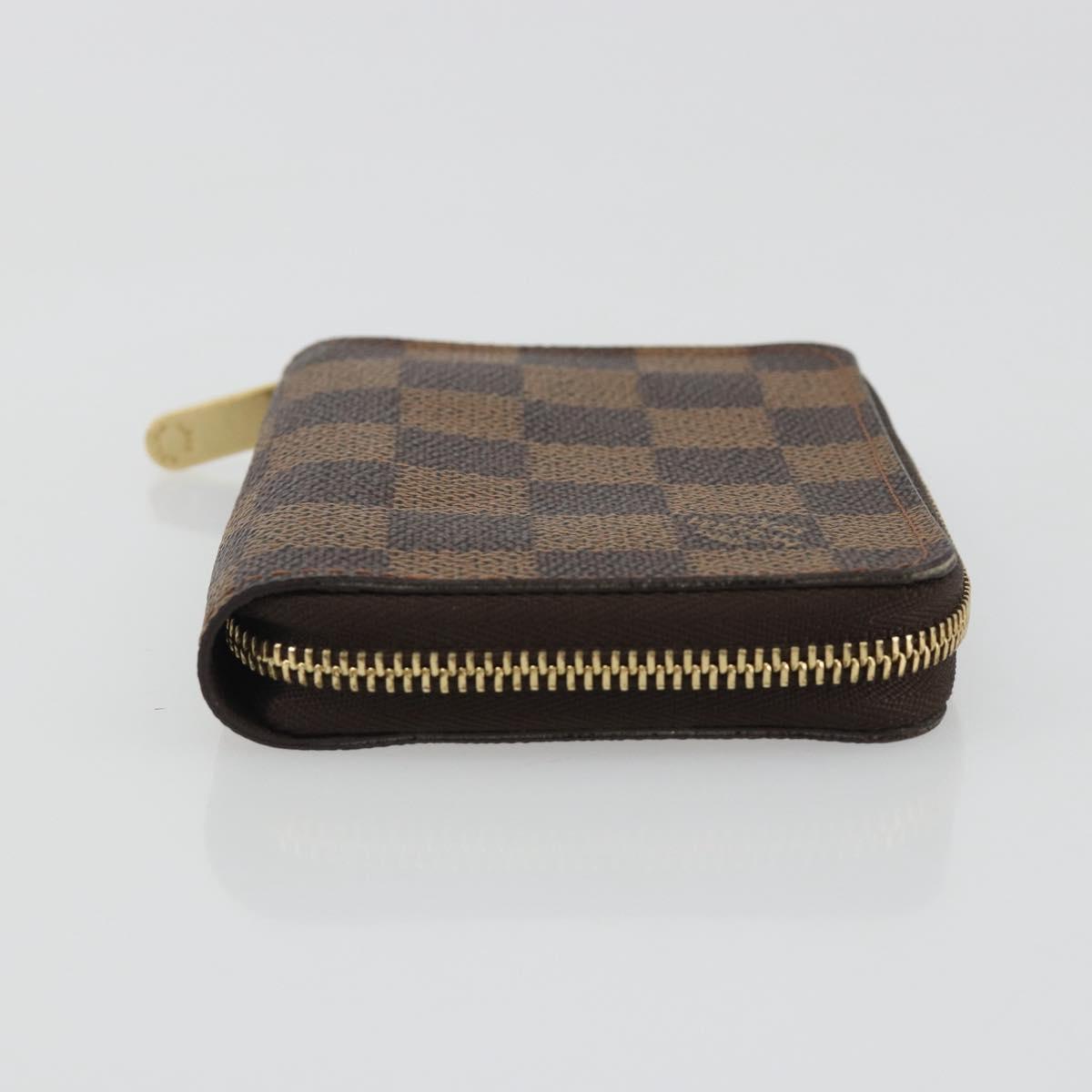LOUIS VUITTON Damier Ebene Zippy Coin Purse N63070 LV Auth 188104M