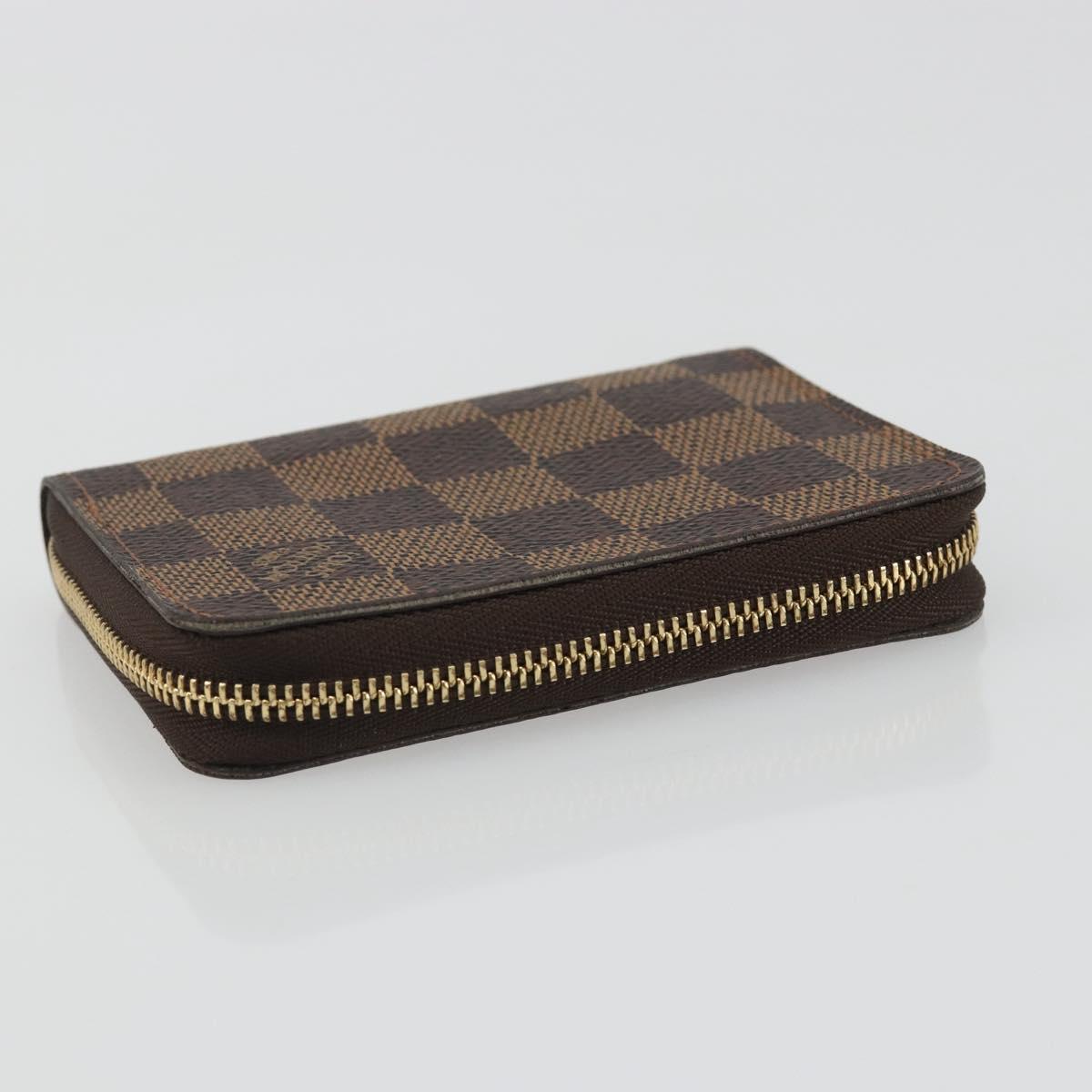 LOUIS VUITTON Damier Ebene Zippy Coin Purse N63070 LV Auth 188104M