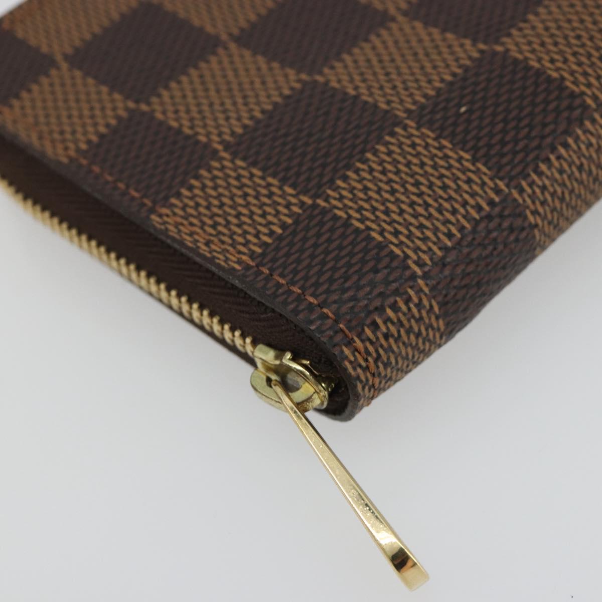 LOUIS VUITTON Damier Ebene Zippy Coin Purse N63070 LV Auth 188104M