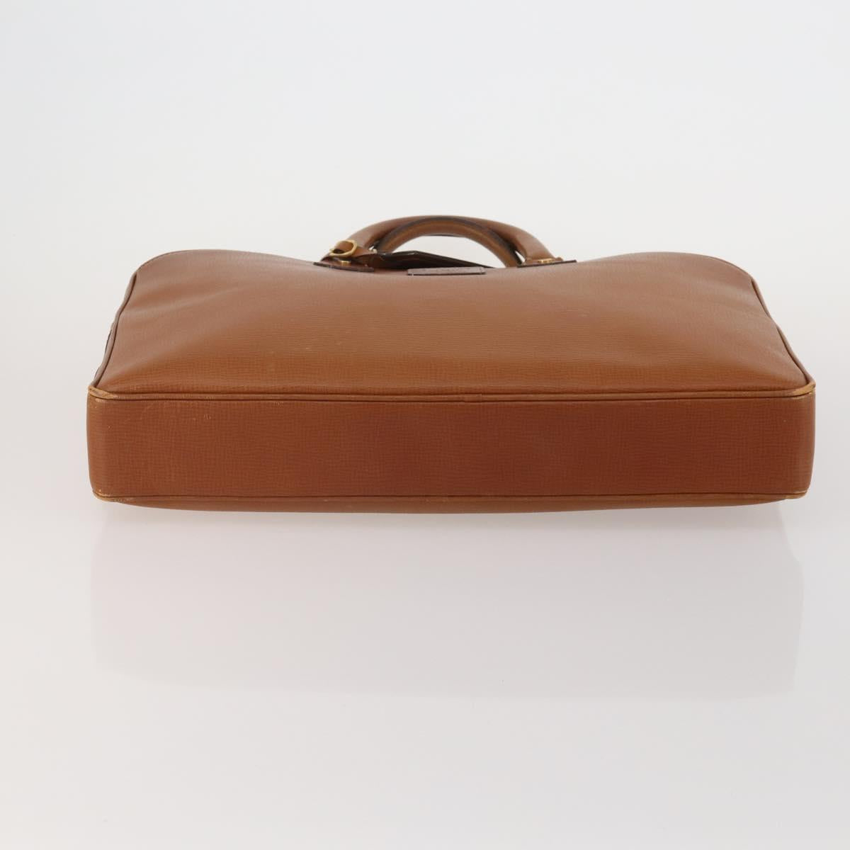 Burberrys Hand Bag Leather Canvas 4 Set Brown Beige Auth 188107