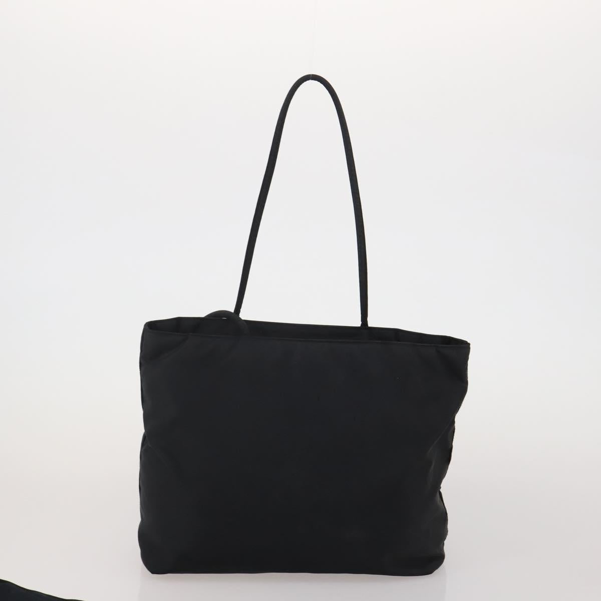 PRADA PRADA Hand Bag Nylon 5 Set Black Orange Auth 188109