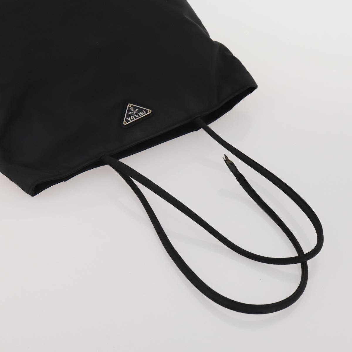 PRADA PRADA Hand Bag Nylon 5 Set Black Orange Auth 188109