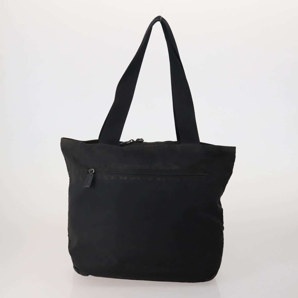 PRADA PRADA Hand Bag Nylon 5 Set Black Orange Auth 188109