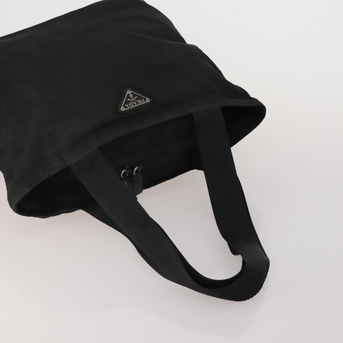 PRADA PRADA Hand Bag Nylon 5 Set Black Orange Auth 188109